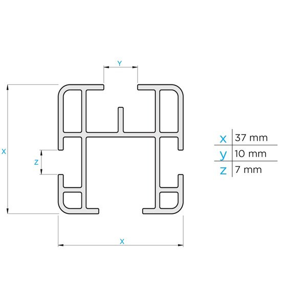 Bare transversale Fiat Doblo I, model 2001-2009, aluminiu, Menabo Professional - imagine 6