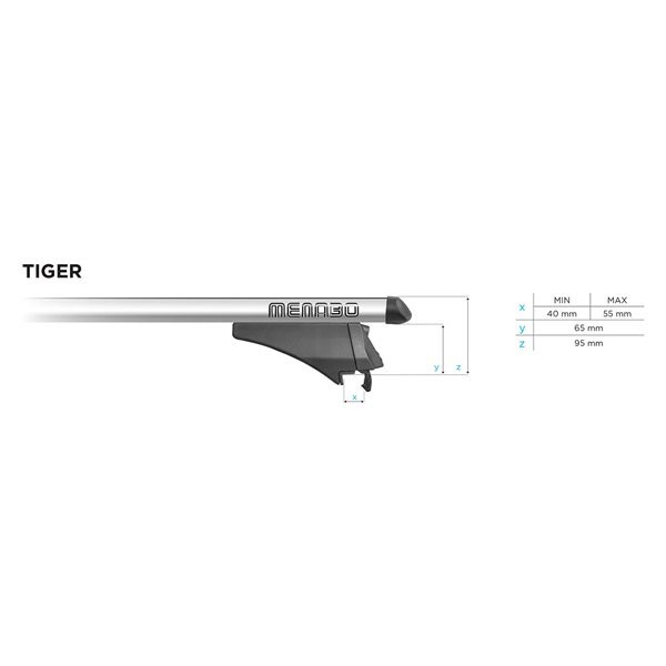 Bare transversale Menabo Tiger Silver pentru Volvo XC40 2018+ - imagine 12