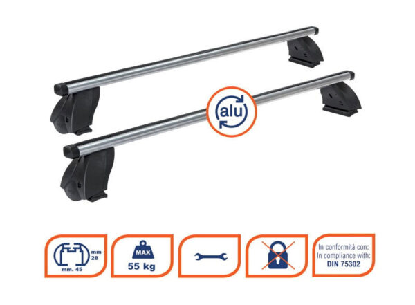 Bare transversale aluminiu K39 pentru Land Rover Range Rover 2 Sport (L494), 5 usi, model 2014+ - imagine 5