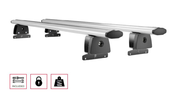 Bare transversale aluminiu Menabo Dedicate OE pentru Jeep Compass (MP/552), model 2016+ - imagine 2