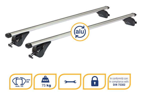 Bare transversale K39 King pentru Fiat Panda III 2012+ - imagine 8