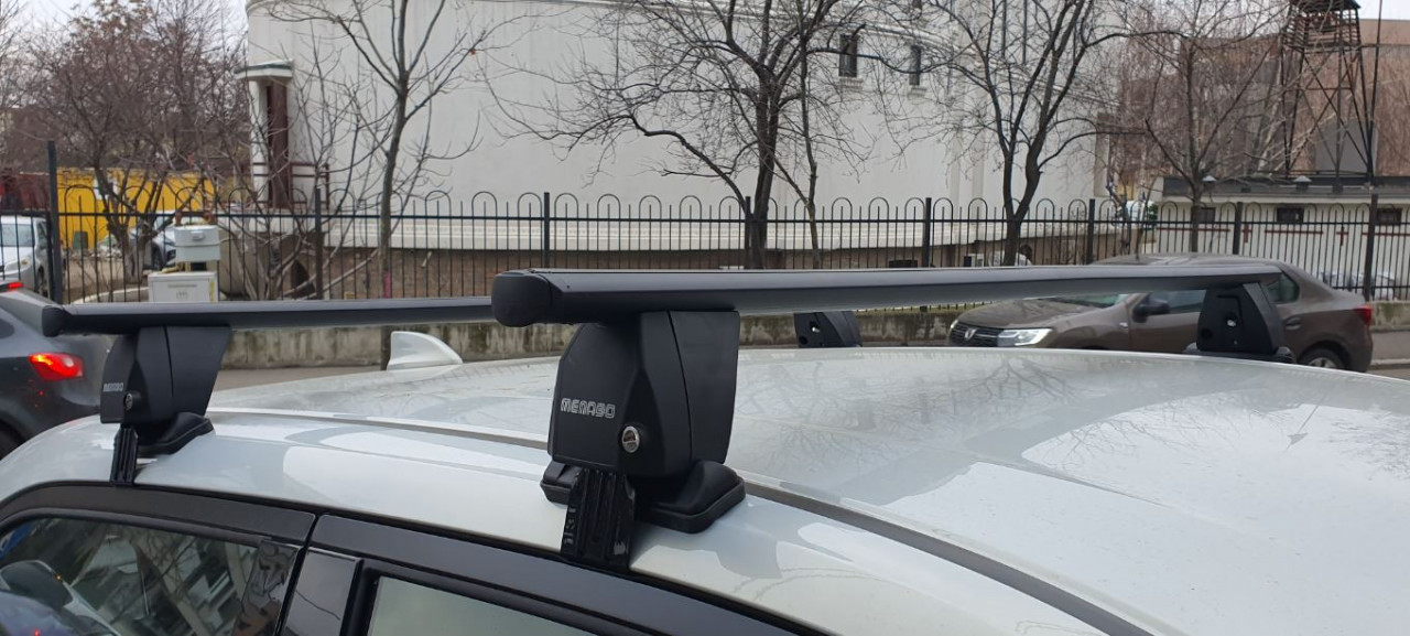 Bare transversale Menabo Delta Black pentru Perodua Myvi, 5 usi, model 2005+ - imagine 6