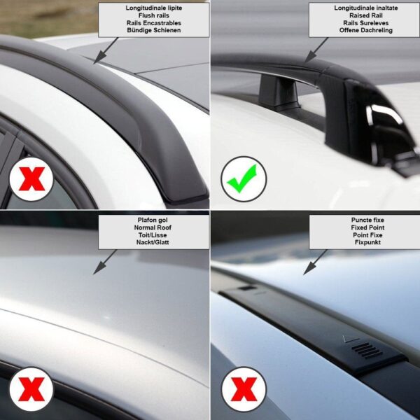 Bare transversale Menabo Fender Black pentru Toyota Carina E Wagon 1993-1996 - imagine 9