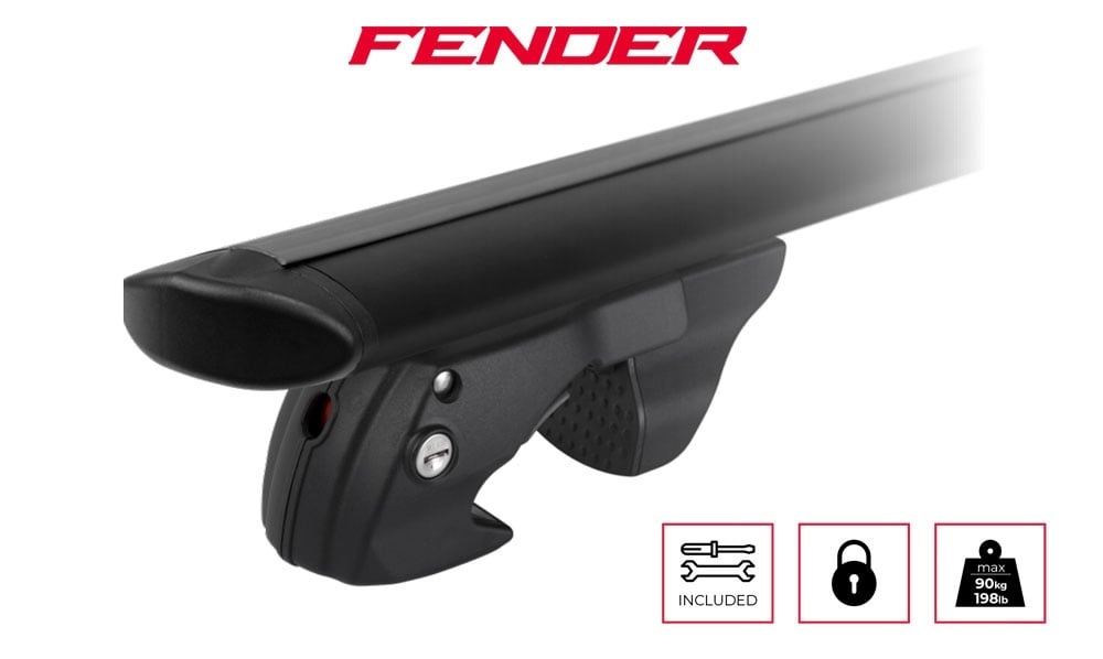 Bare transversale Menabo Fender Black pentru Volkswagen Polo IV (9N3) Cross 2006-2008 - imagine 8