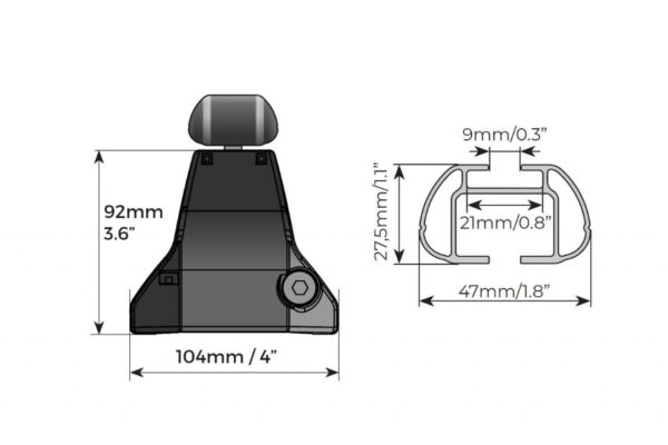 Bare transversale Menabo Omega Aluminiu pentru Cupra Leon IV (MK4) Fara trapa, 5 usi, model 2020+ - imagine 7