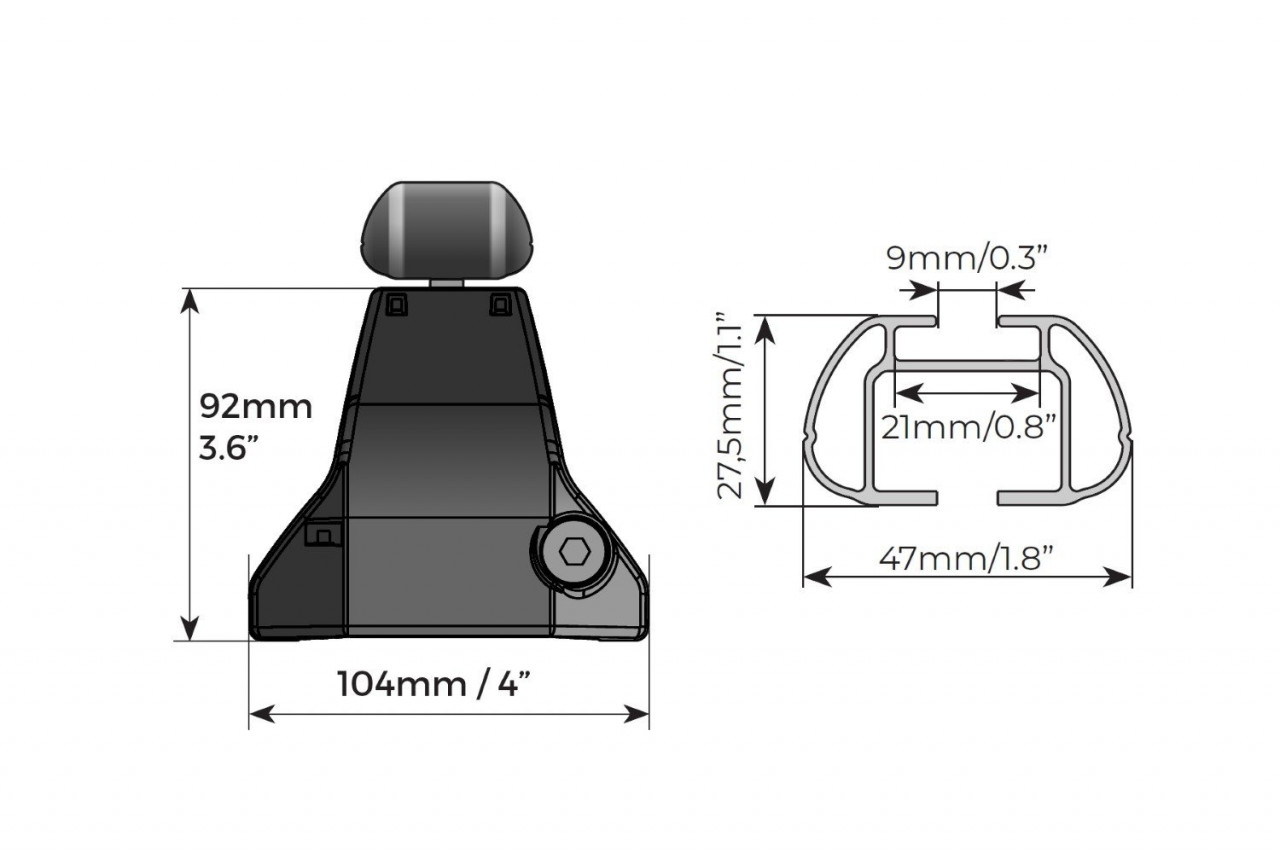 Bare transversale Menabo Omega Aluminiu pentru Subaru XV, 5 usi, model 2011+ - imagine 7