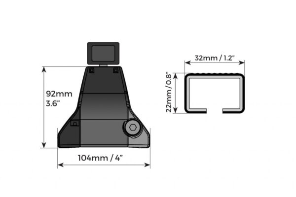 Bare transversale Menabo Omega Otel pentru Audi A3 (8P), 3 usi, model 2008-2012 - imagine 6