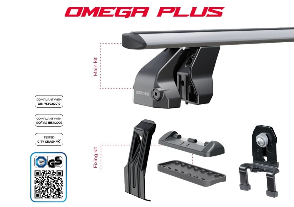 Bare transversale Menabo Omega Plus Aluminiu pentru Volvo V40, 5 usi, model 2016+ - imagine 11