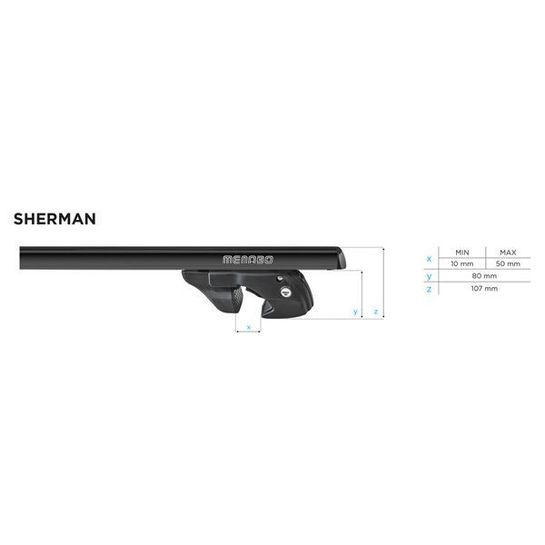 Bare transversale Menabo Sherman Black pentru Citroen Zx Break 1994-1999 - imagine 24