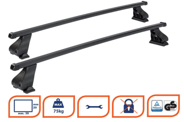 Bare transversale otel K39 pentru Fiat Doblo Cargo, model 2000-2010 - imagine 7
