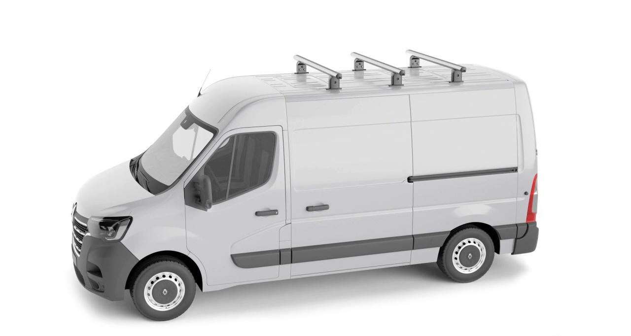 Bare transversale Volkswagen T5 Transporter, model 2003-2008, L1,L2, Menabo Professional Airdyn - imagine 6