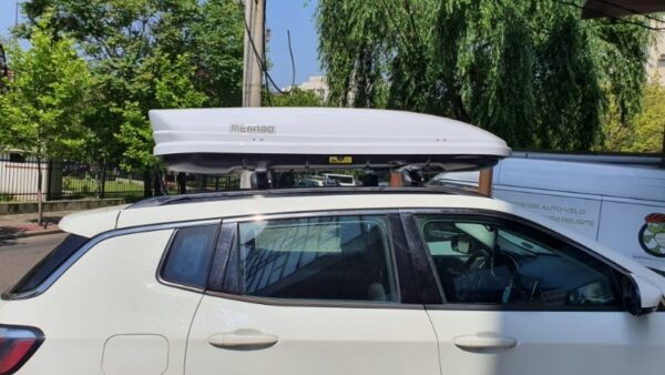 Cutie portbagaj Menabo Mania 460 ABS White, 195x79x36cm - imagine 15