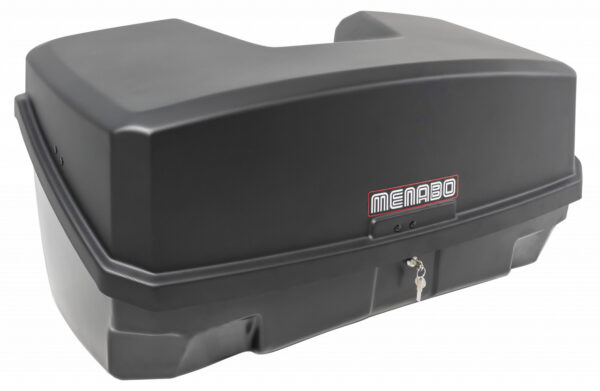 Cutie portbagaj Menabo Nekkar Dark, pe carlig, compatibila cu suport biciclete Menabo - imagine 2