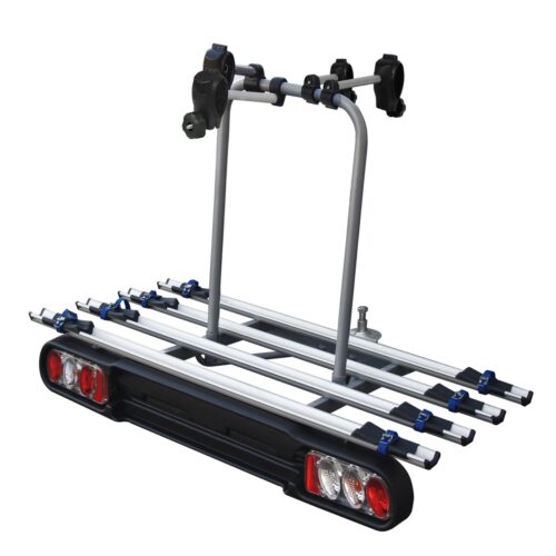 Suport biciclete M-Way Foxhound 4 pentru 4 biciclete cu prindere pe carligul de remorcare