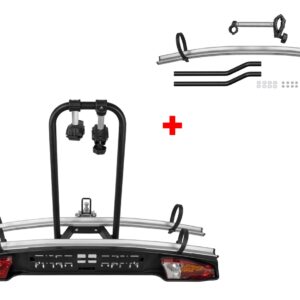 Suport biciclete Menabo Merak Tilting Plus pentru 3 biciclete cu prindere pe carligul de remorcare