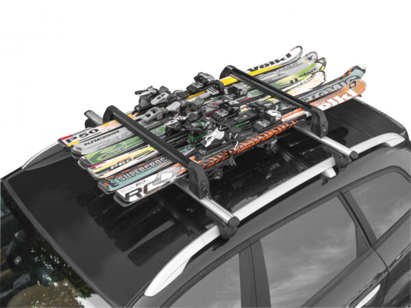 Suport schi snowboard Menabo Silver Ice BLACK pe bare transversale, 6 perechi ski / 4 snowboard - imagine 7