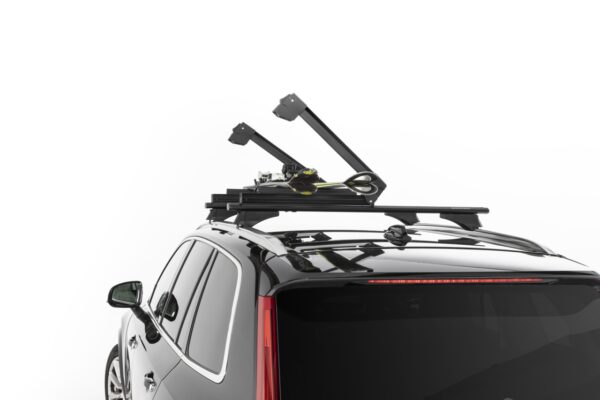 Suport schi snowboard Menabo Yelo 4 Black pe bare transversale, 4 perechi ski / 2 snowboard - imagine 3