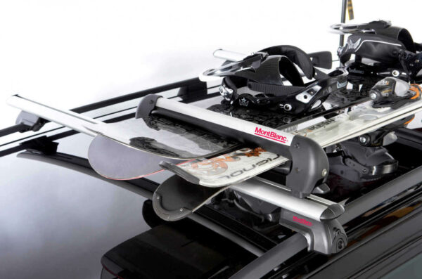 Suport ski/snowboard Mont Blanc Snowsport Ridge pe bare transversale, 4 perechi ski / 2 snowboard - imagine 3
